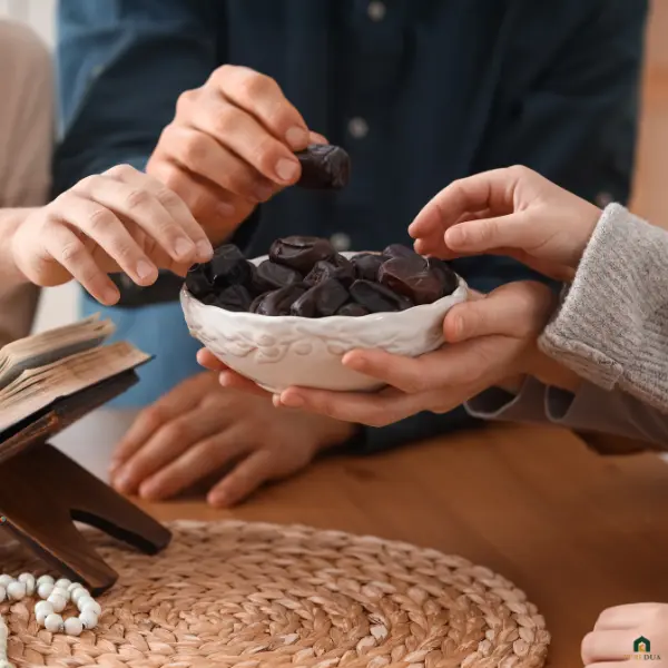 Iftar breaking the fast at sunset